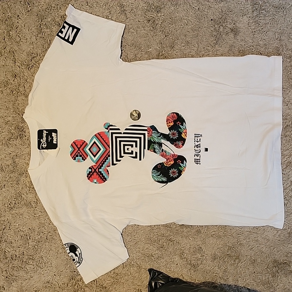 Mens White Neff Shirt
